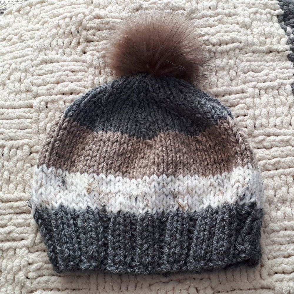 Hand knitted hat